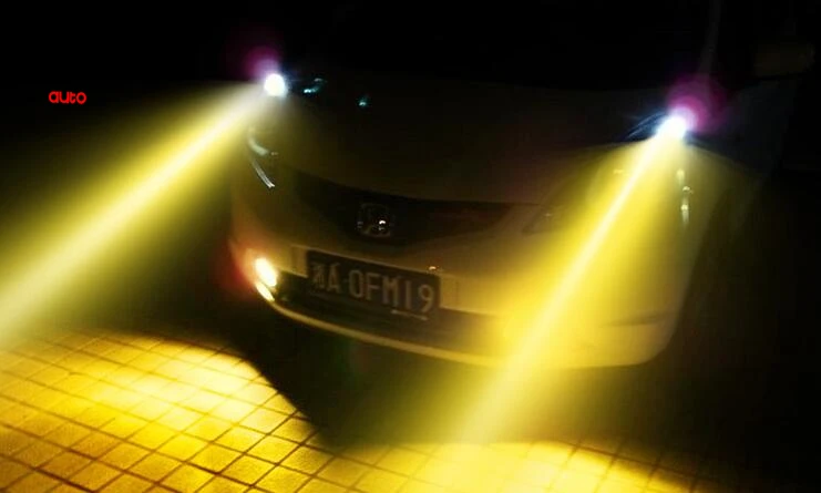 2X3000 K желтый 12V 100W HOD 9006 Противотуманные фары галогенная лампа | Автомобили и