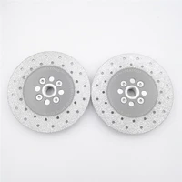 diatool 2pcs premium quality diameter 5125mm double sided vacuum brazed diamond cutting grinding disc with 58 11 flange