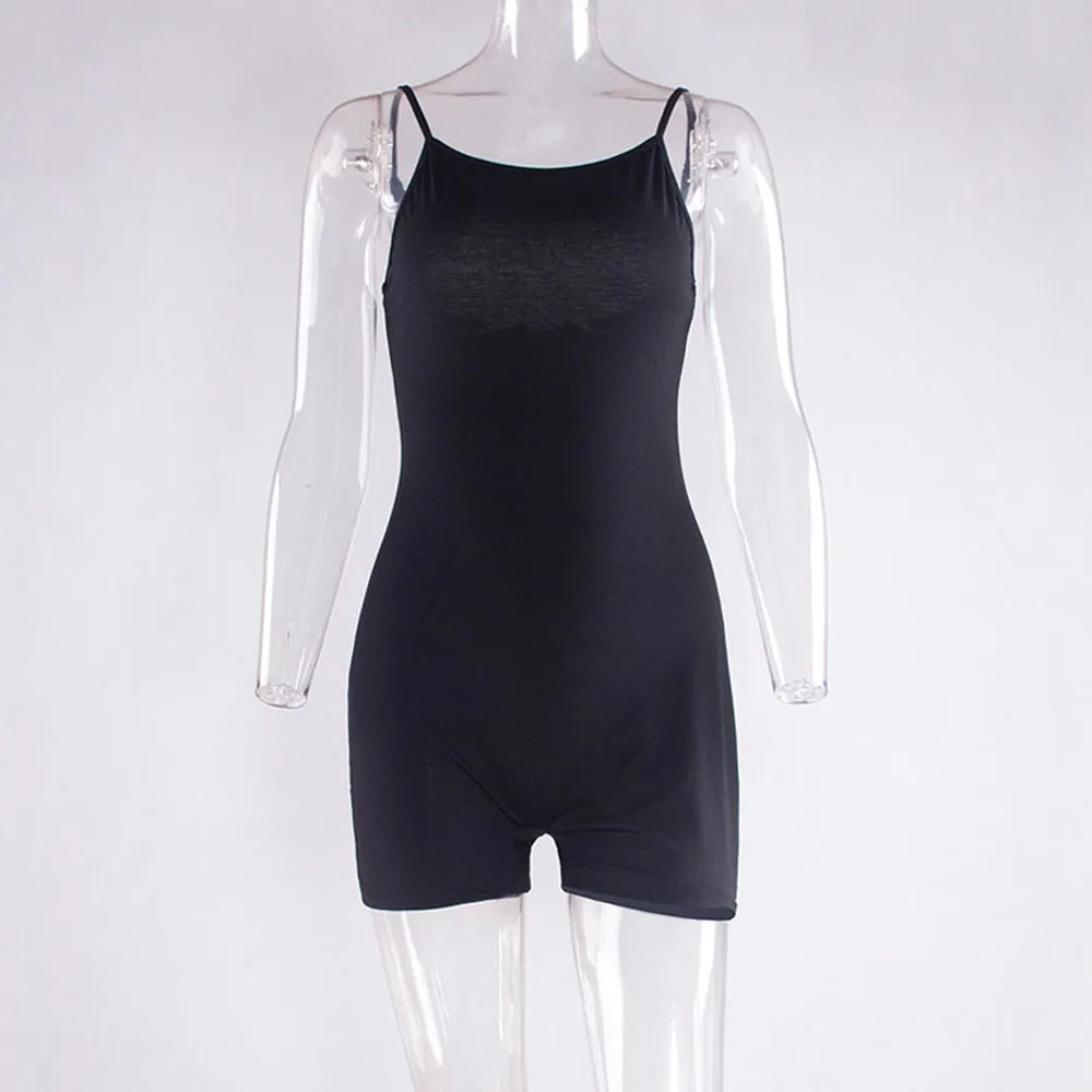 Женское боди на бретельках с открытой спиной черное летнее пляжное Боди без