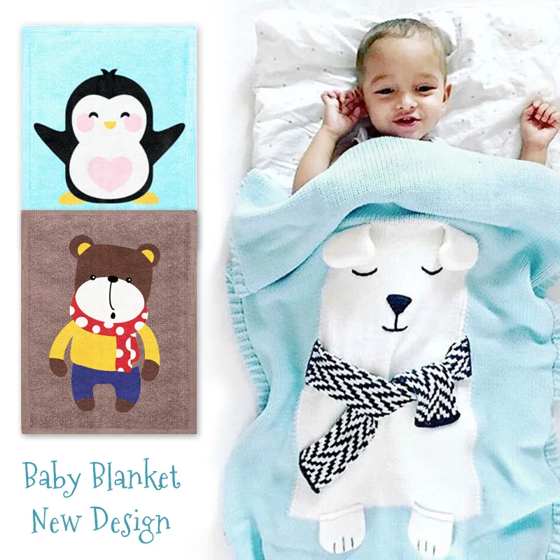 Новое одеяло AnimalBaby s для новорожденных, пеленки, банное полотенце, детское мягкое теплое шерстяное одеяло для сна, Пеленальное постельное белье, пляжное полотенце s IN
