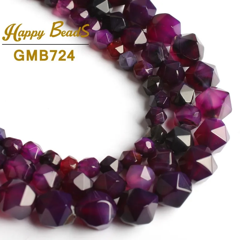 Натуральный граненый Агаты кварцевые бирюзовый камень бисер Свободные Spacer Бусины для самостоятельного изготовления ювелирных изделий Браслеты 15 ''6/8/10/12 мм