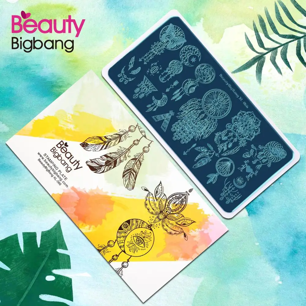 BeautyBigBang штампованные пластины для ногтей 1 шт. форма бабочки шаблон пластина
