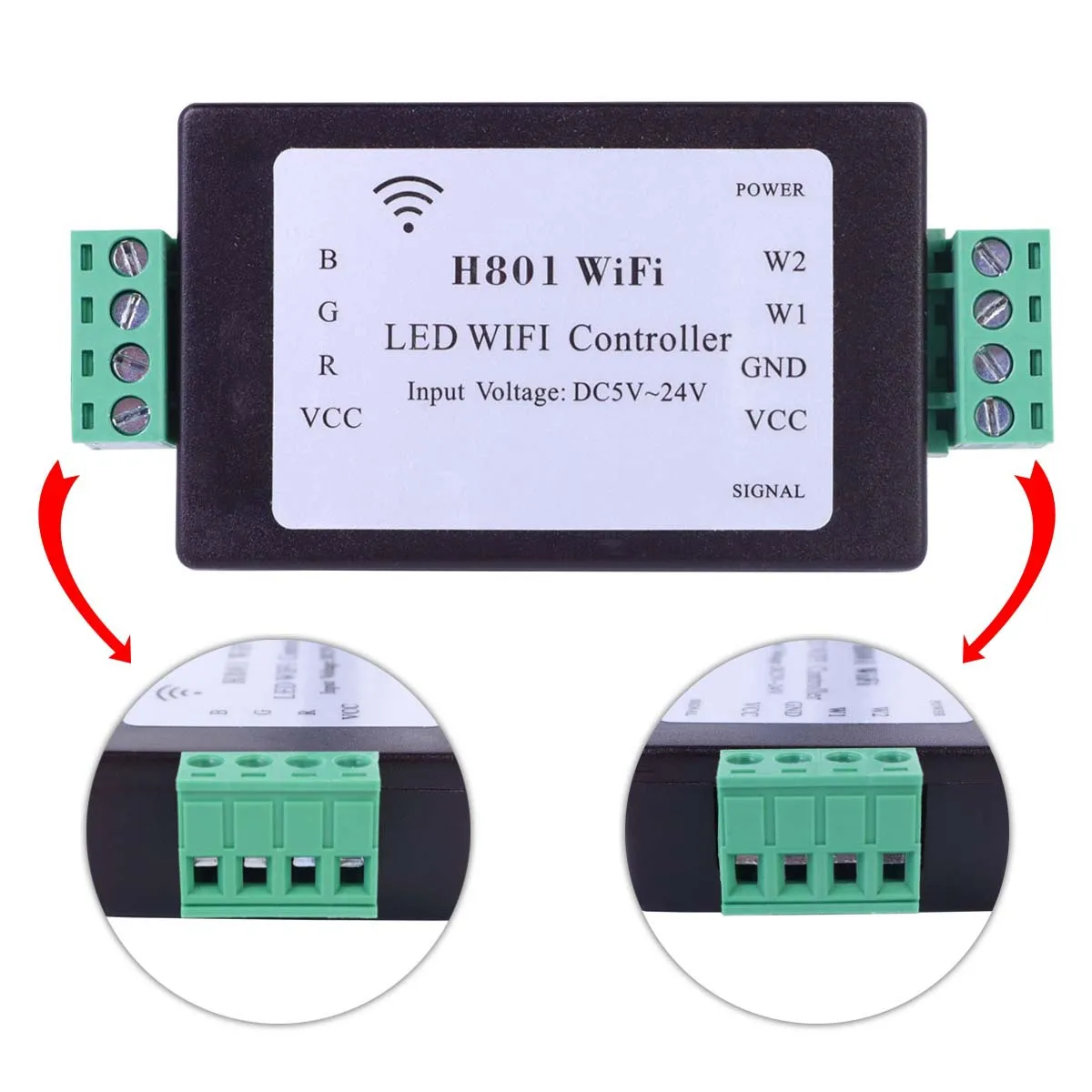 RGBW светодиодный контроллер Wi Fi DC5 24V 4CH * 4A для SMD WS2811 TM1812 TM1809 TM1804 DMX512 APA102 UCS1912 RGB/RGBW