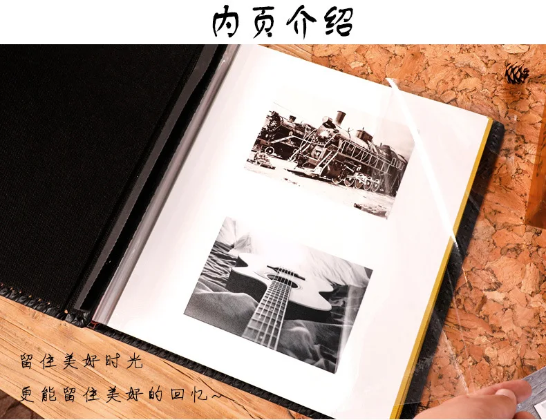 PU кожаный фотоальбом Винтаж ручной работы Семья Свадебные giftsAlbum самоклеящаяся 20 страниц 12-дюймовый Diy вставного типа для производства бумажных ламинатов альбом