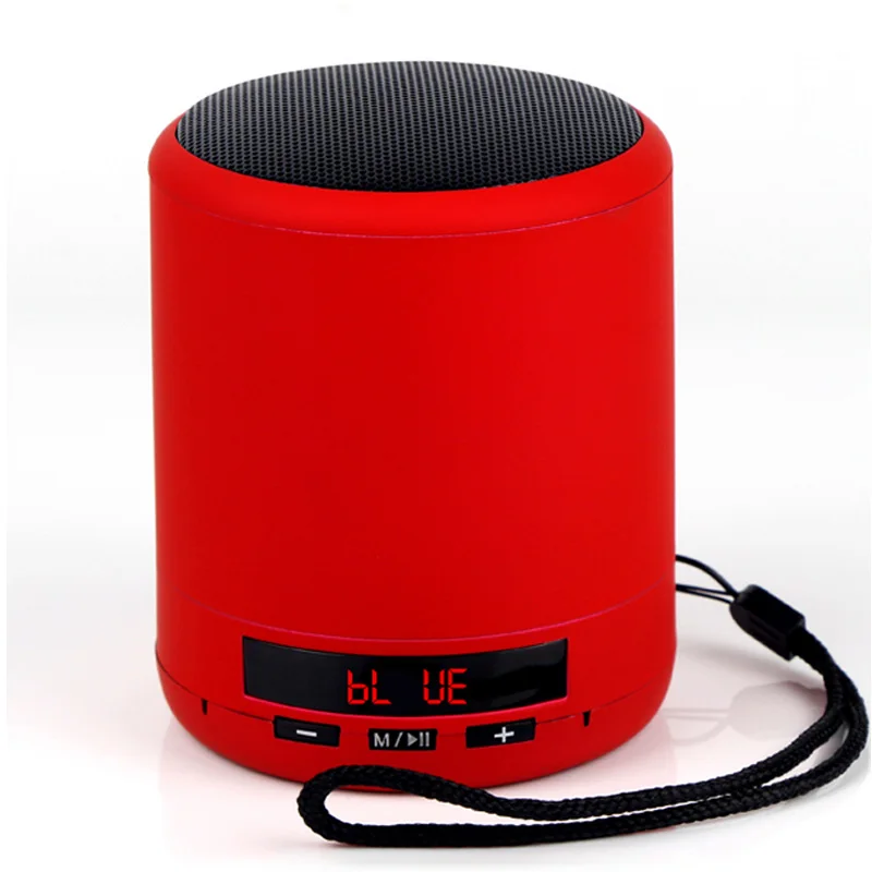 Мини Bluetooth динамик Портативный беспроводной колонки бас звук стерео сабвуфер FM радио громкой связи TF карта USB MP3 плеер для телефона - Цвет: Красный