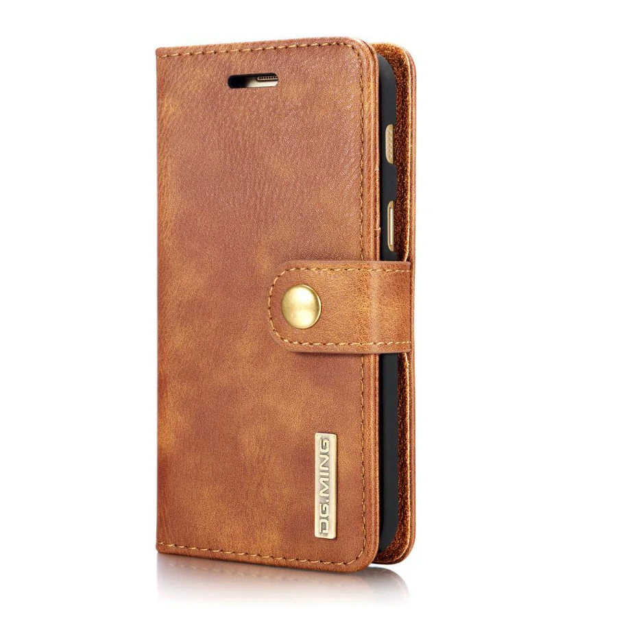 Brown Кожаный чехол в стиле ретро для IPhone XS MAX XR, задняя крышка для IPhone 6, 7, 8 Plus, 11 Pro Max, откидная Магнитная крышка, кошелек, сумка для телефона - Цвет: Brown