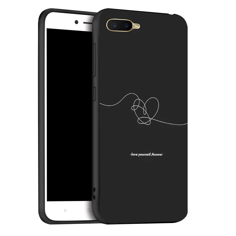 Чехол для Oppo K1 черный силиконовый чехол телефона OPPO RX17 Neo K 1 6 4 дюйма мягкий из ТПУ |