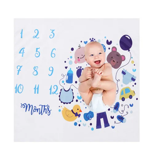 Accessory Pattern Одеяло для новорожденных и Пеленальное Одеяло с принтом в виде цифр, домашний декор для постельных принадлежностей, Детские Банные полотенца, реквизит для фотосессии - Цвет: Accessory Pattern