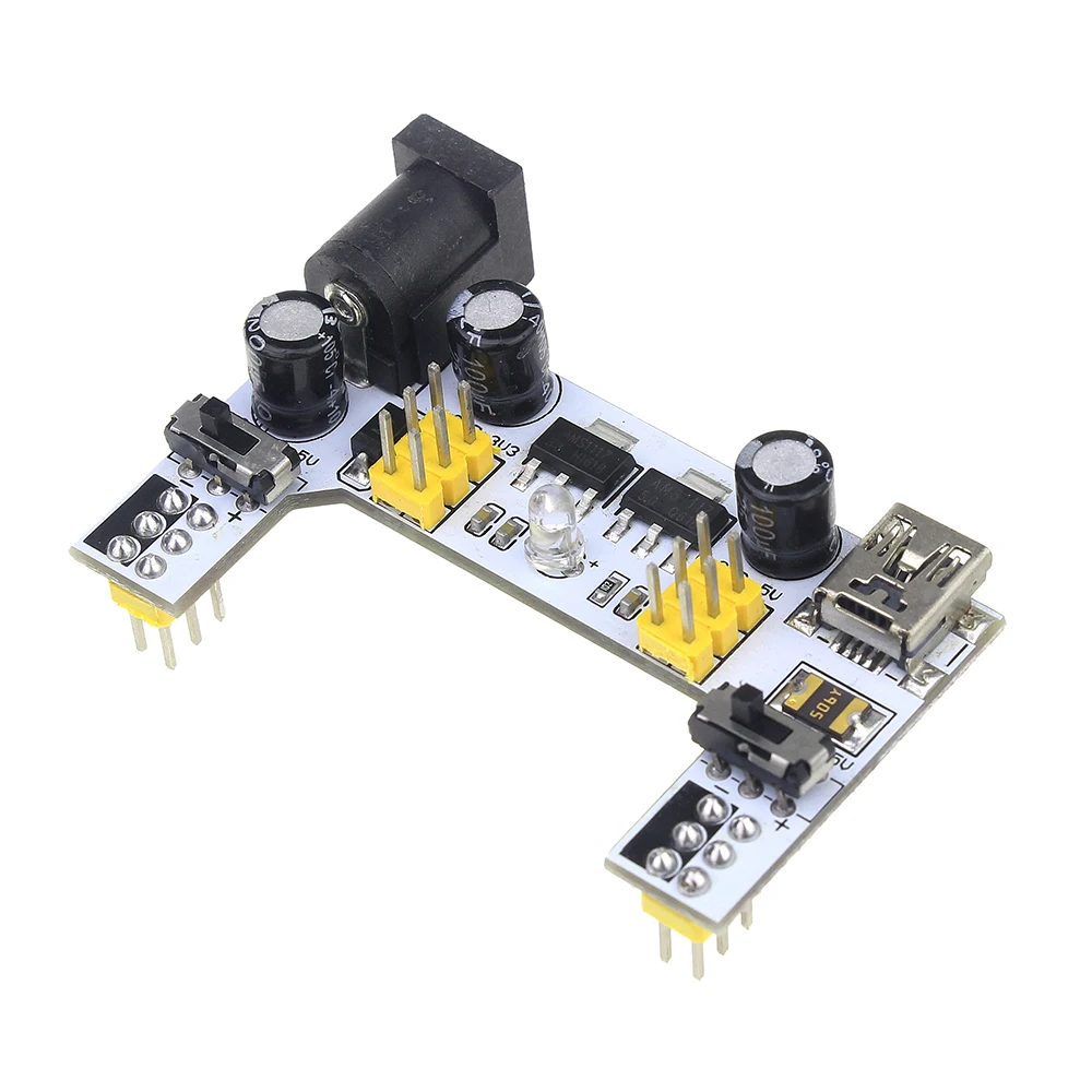 MB-102 модуль 2 канала плата MB102 DC 7-12 В Micro USB интерфейс макет модуль питания для arduino Diy Kit