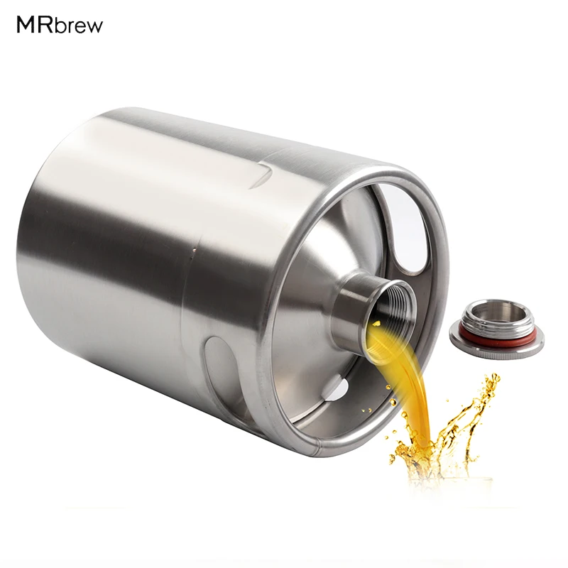 Кувшин для пива из нержавеющей стали 2л 64 унций бочонок мини кега с резьбой