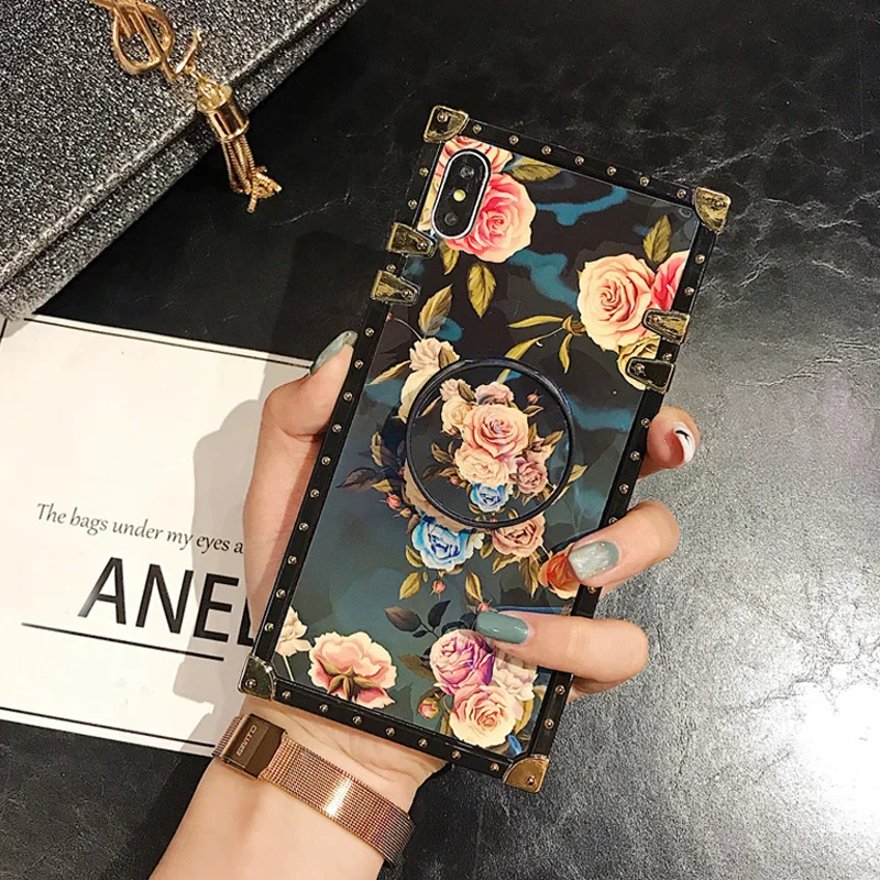Для Samsung S8 S9 S10 J4/6 Plus S10e Note9/8 роскошный мягкий чехол с милым цветком розы для A10 A20 A30