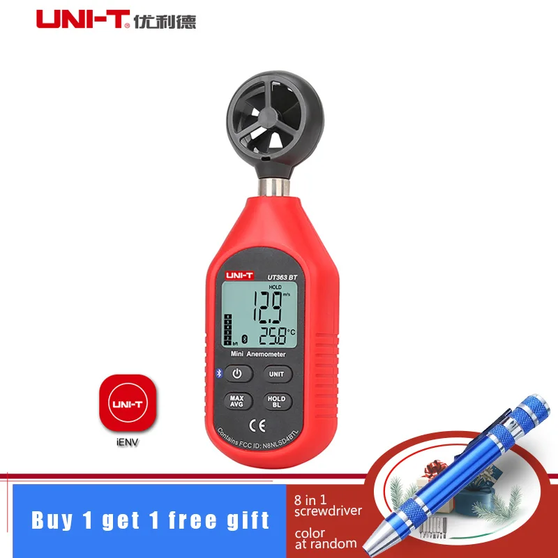 UNI T UT363 UT363BT UT363S измерители скорости ветра карманные анемометры скорость