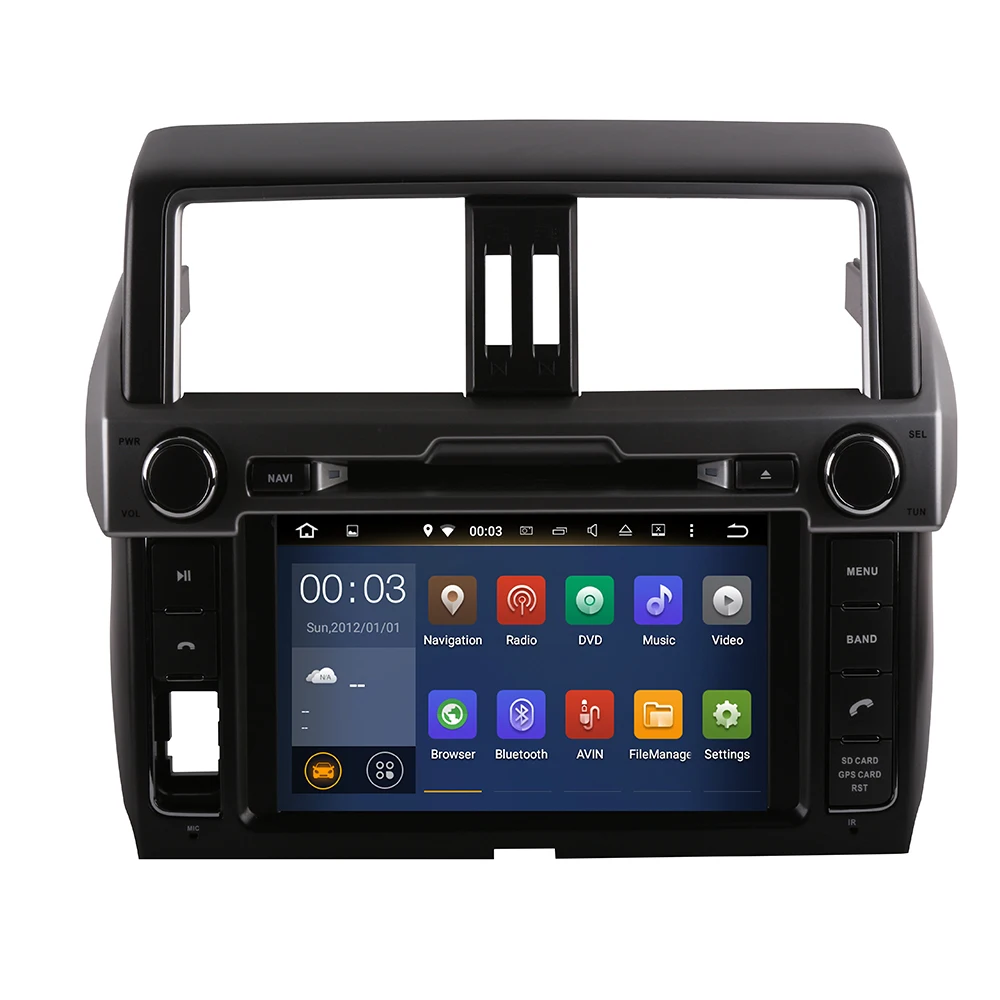IPS 8 дюймов Android 10 4G модем автомобильный DVD для Toyota Prado 150 LC150 GPS 2014 2015 2016 2017 + Радио USB