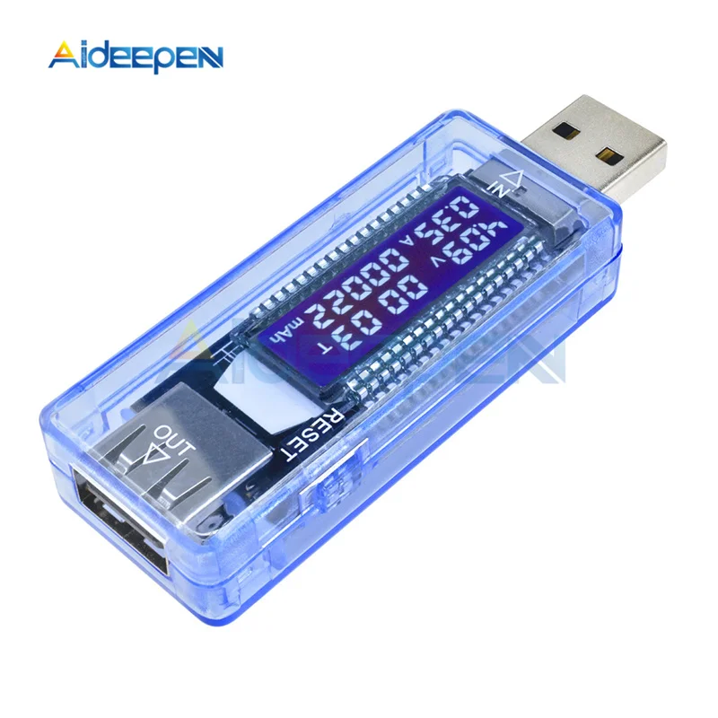 Мини USB Тестер DC Цифровой Амперметр Вольтметр метр ЖК-дисплей Ток Напряжение детектор Банк питания зарядное устройство индикатор Amperimetro