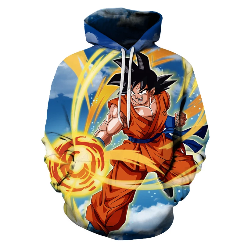 3D Толстовка с капюшоном Dragon Ball для мужчин и женщин толстовка Z Аниме модные повседневные спортивные костюмы