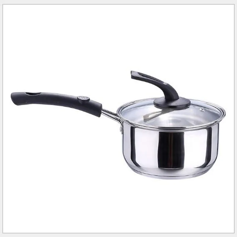 

Stainless steel saucepan single handle pot kitchen home cooking milk noodle multi-purpose pot Korean soup pot