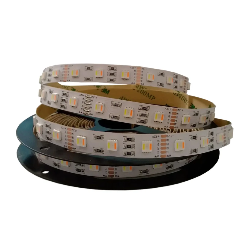 Новая светодиодная лента RGB+ CCT SMD 5050 RGB Светодиодная лента 5 м DC 12 В RGBCCT 5 в 1 Fita 30 светодиодный 60 Светодиодный на метр светодиодный светильник гибкая лента