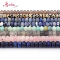 4x8mm faceted mutil stone rondelle spacer loose beads for diy necklace bracelet jewelry making strand15free shipping wholesale
