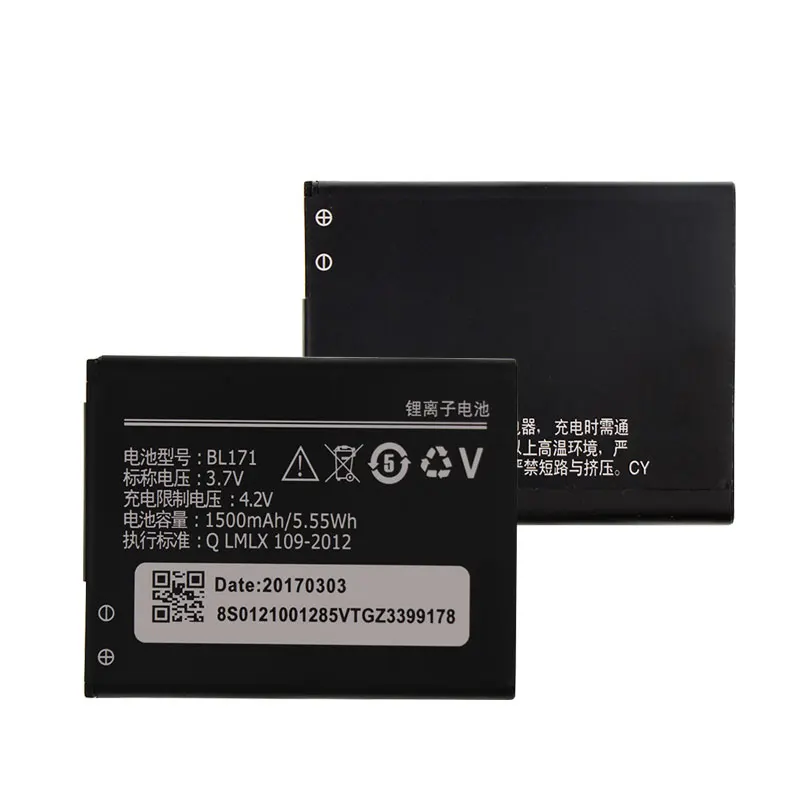 1500 мА/ч BL171 батарея для Lenovo A60 A65 A319 A500 A368 A390 A390T A356 A370E мА/ч. Аккумулятор Bateria Акку PIL