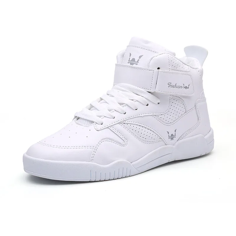 2019 Mens Casual Flat Sneakers Large Size 39-46 Shoes Footwear Black White High Top for Men Walking | Обувь