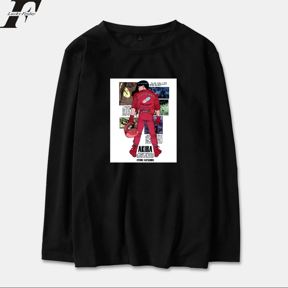 

Футболка женская хлопковая с принтом Аниме/фильма LUCKYFRIDAYF 2018, футболка с длинным рукавом для мужчин