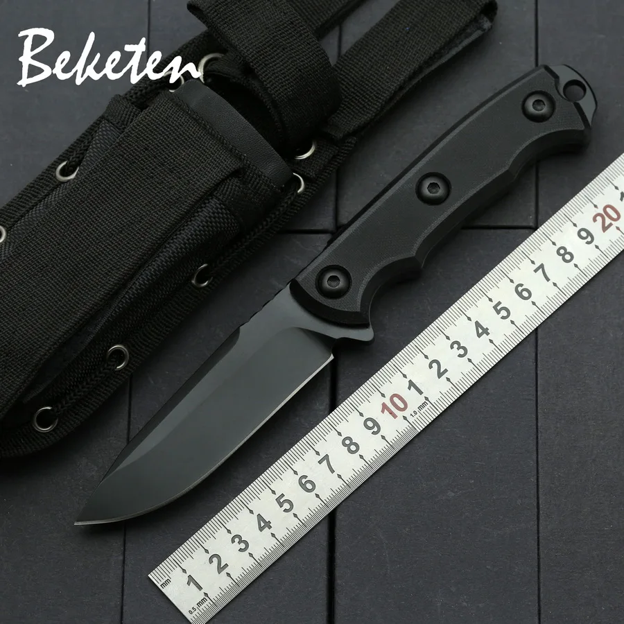 BEKETEN ZT открытый фиксированный нож 9Cr13Mov blade G10 инструменты для кемпинга охотничья