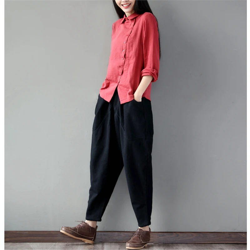 Elseisle/широкие брюки капри повседневные серые шаровары для женщин корейский стиль