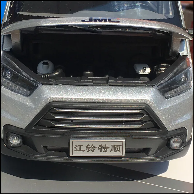 1:18 литая под давлением модель для Ford JMC Teshun Transit серебро MPV сплав игрушечный автомобиль миниатюрная коллекция подарок грузовик фургон