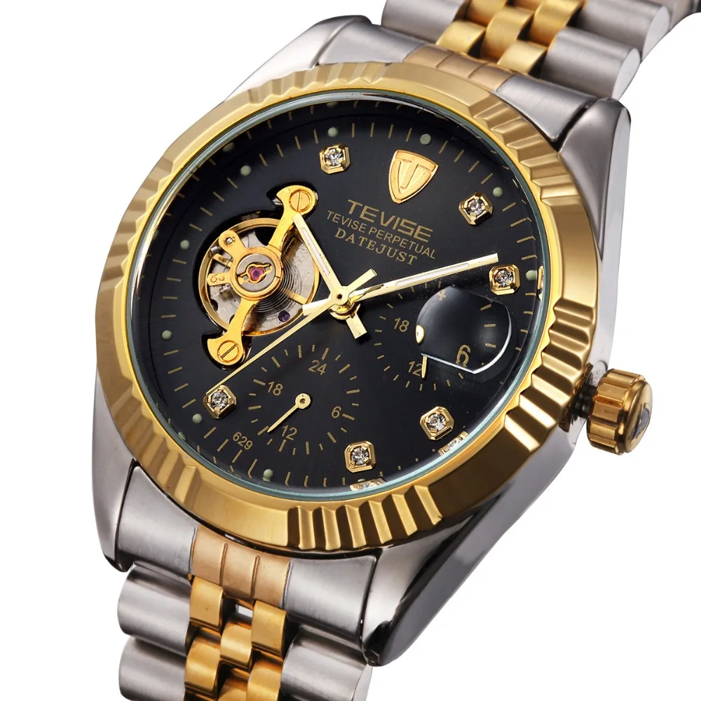 New TEVISE Automatic Watch Men Mechanical Watches With Flywheel Winding Top Brand Luxury Sport Automatico | Наручные часы