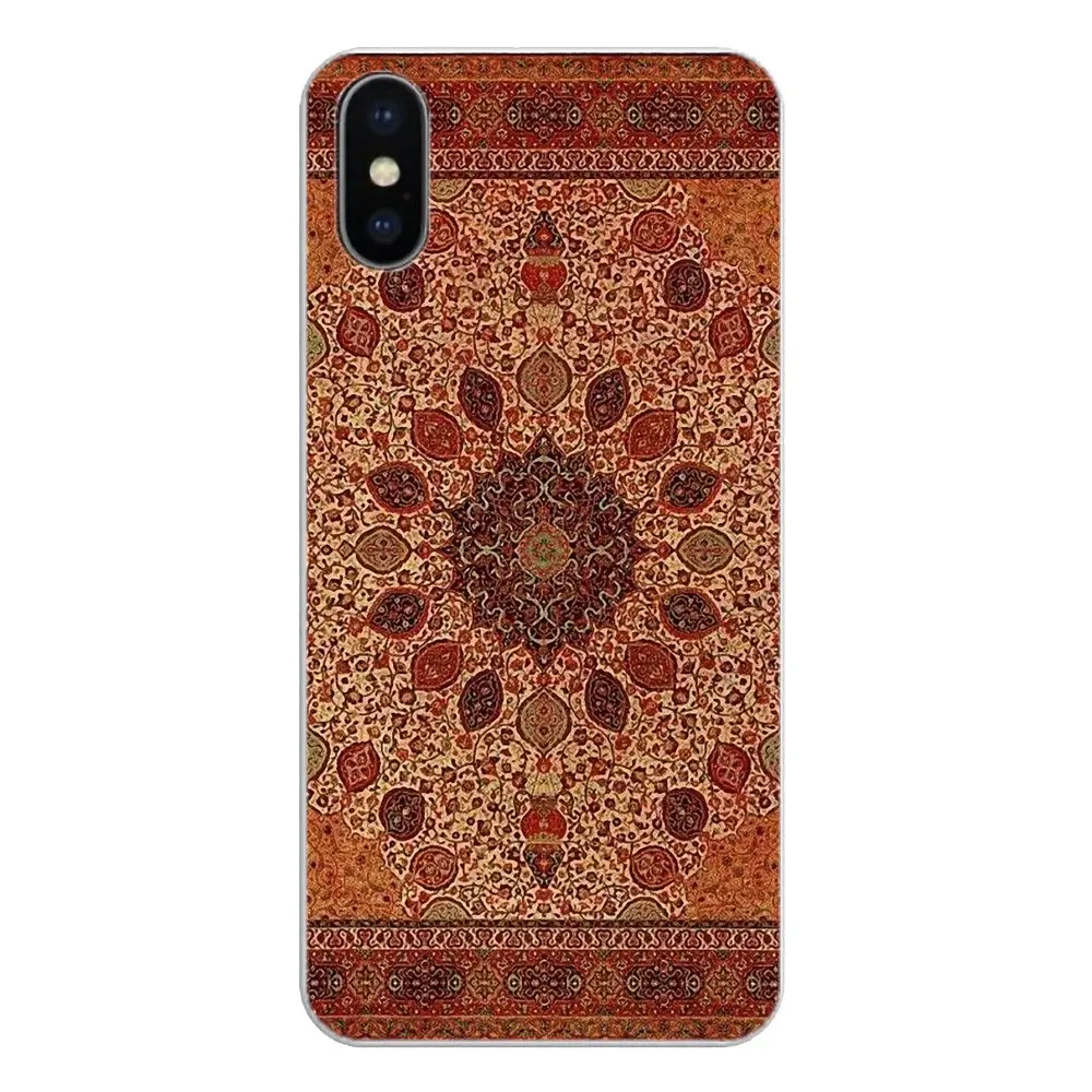 Transparent Soft Cases Covers Persian carpet Floral pattern Art For Xiaomi Redmi 4X S2 3S Note 3 4 5 6 6A Por Pocophone F1 Mi |