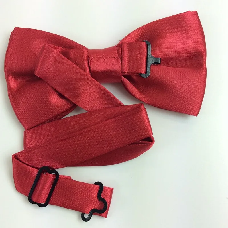Галстук из шелкового атласа смокинг галстуки-бабочки и Pocket Square Set для мужские Для женщин Леди Твердые Цвет костюм с бантом Костюмы аксессуары ZY186118
