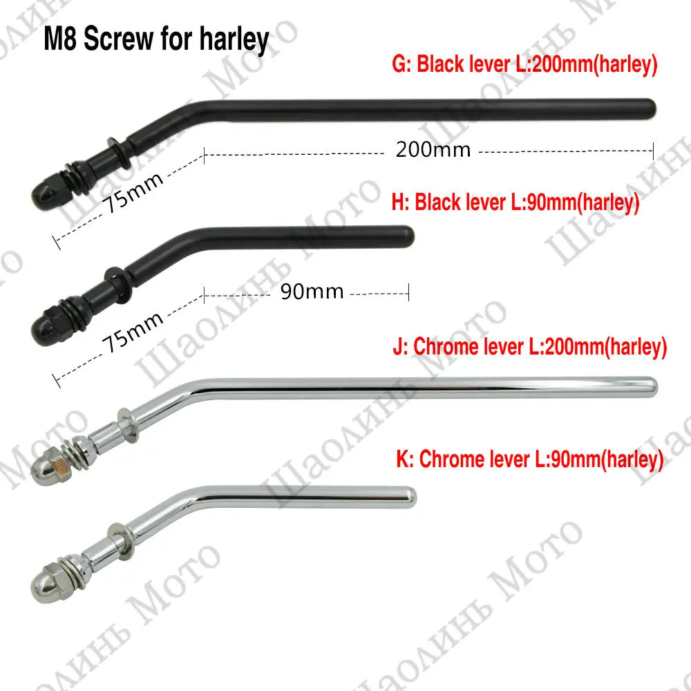 Винтажные 10 5 см черные/хромированные мотоциклетные зеркала M8 M10 Резьба Зеркало