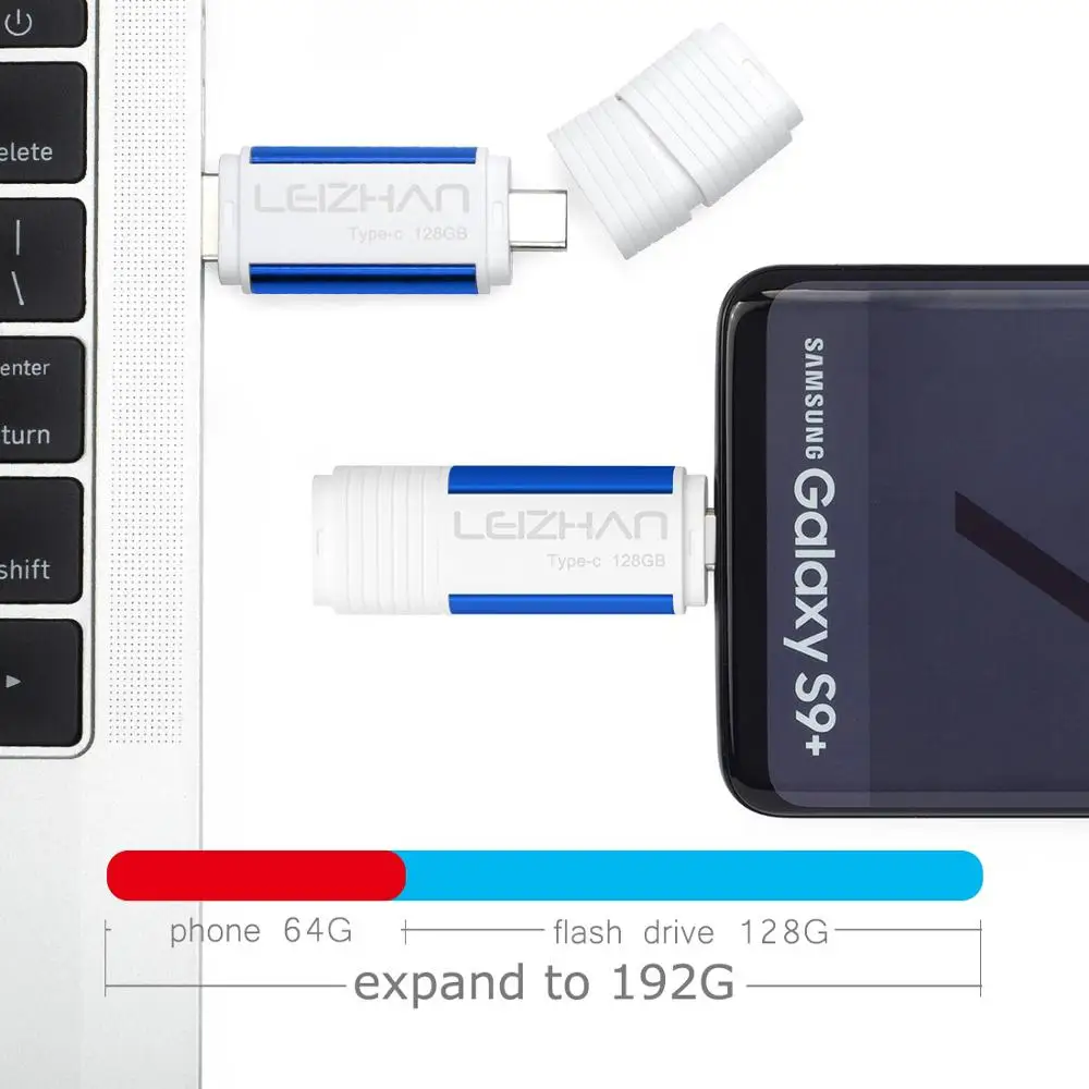 USB флеш-накопитель для телефонов на базе Android с Bluetooth 3 0 Тип C Memory Stick Samsung Galaxy S10 S9 S8S7