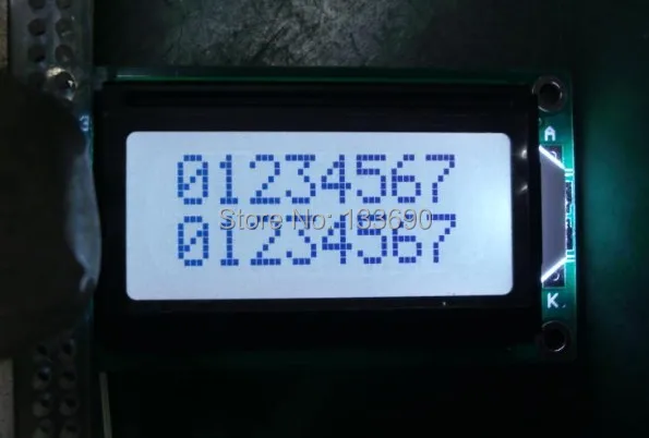 1 шт. новый серый ЖК модуль HD44780 или SPLC780 Mini 0802 8x2 STN контроллер с белосветодиодный