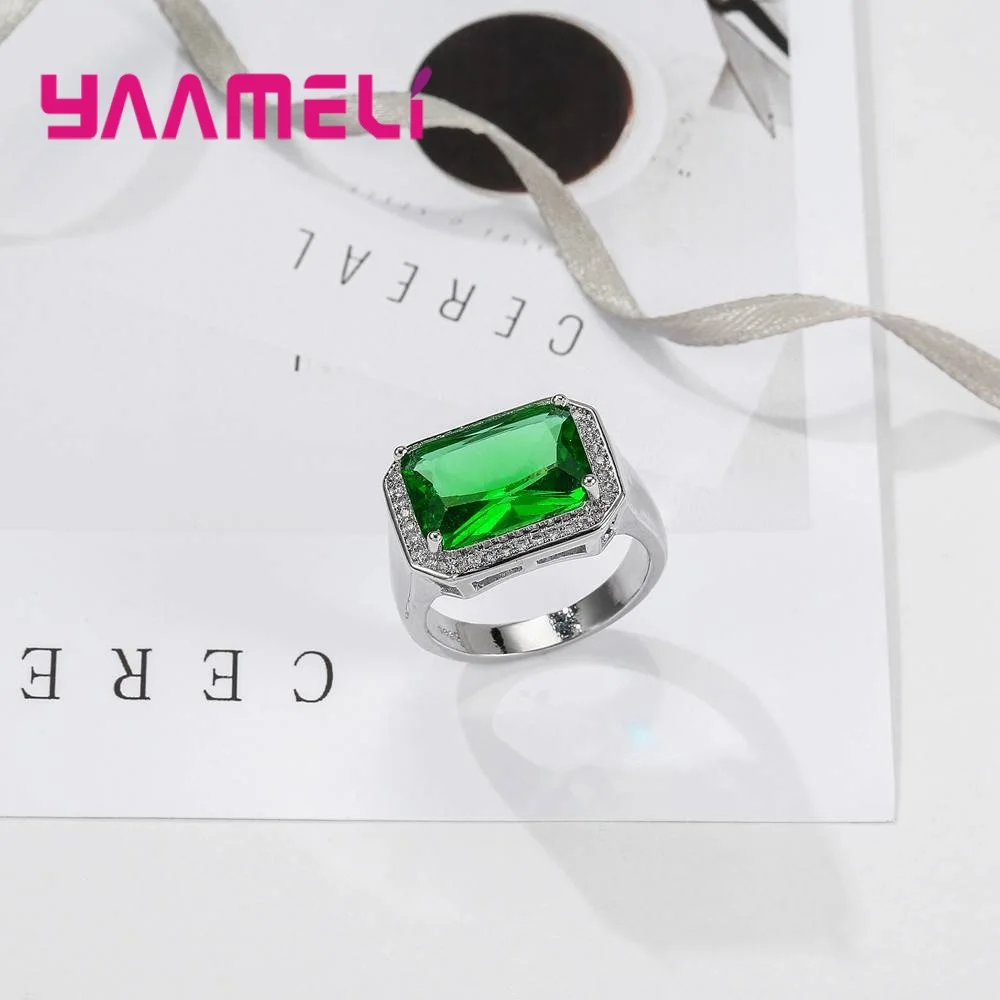 100% 925 пробы серебряные кольца на палец для мужчин мальчиков ювелирные изделия с
