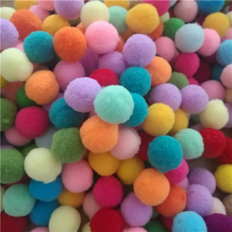 

Plush Ball Large Packaging Multicolor DIY Decorative Ball 25mm 1 Pack 1000pc Pomegranate Fluffy Home Decorative Flower Crafts