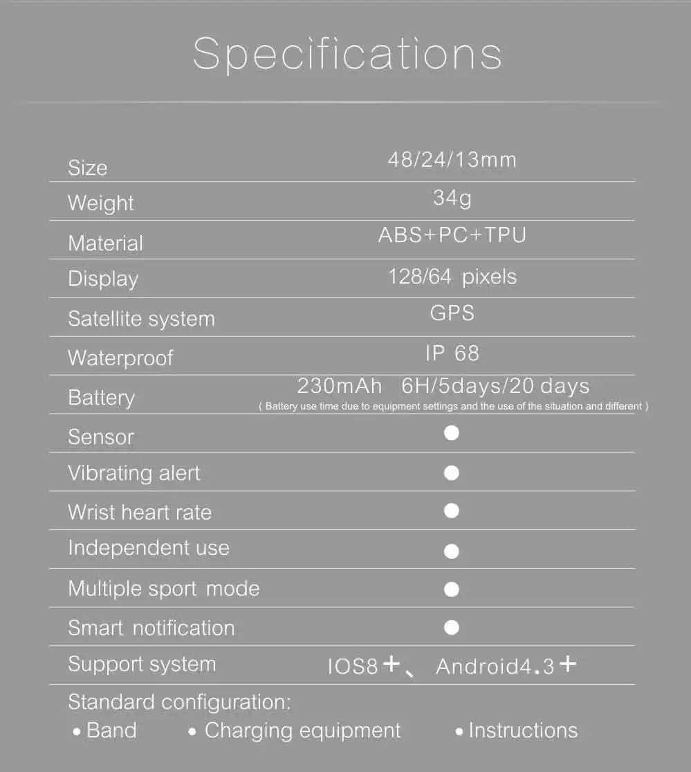 S908 G03 gps фитнес динамический сердечный ритм умный Браслет IP68 Водонепроницаемый умный Браслет трекер Smartband часы