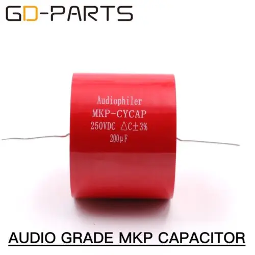 GD PARTS 1 шт. 200 В постоянного тока мкФ Audiophiler Осевая муфта MKP конденсатор для Hi Fi аудио