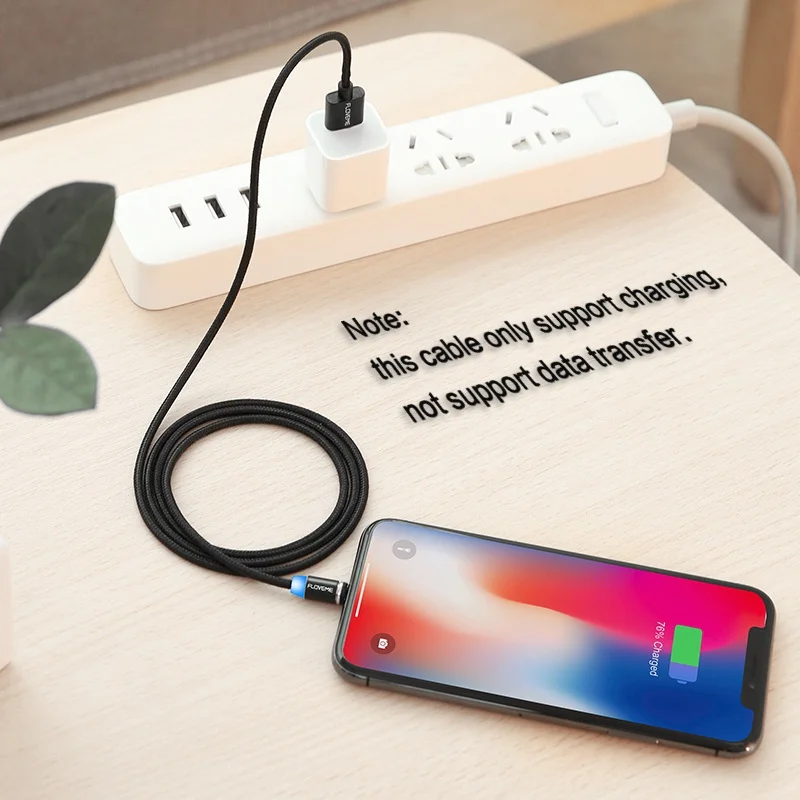 FLOVEME светодиодный Магнит USB кабель для iPhone 6 6s 7 плюс Быстрая зарядка Кабо iPad X 8 5 SE