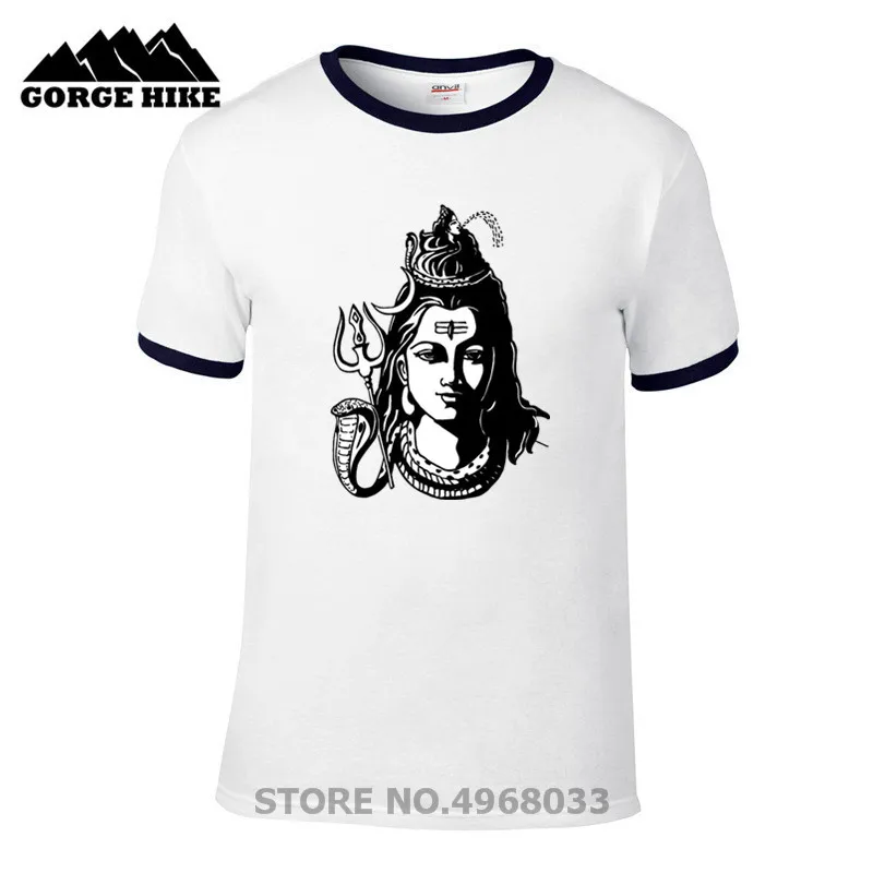 Новинка 2019 летняя модная мужская футболка принт с изображением Властелина Шивы