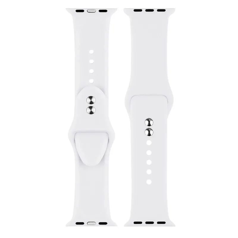Силиконовый спортивный браслет мягкий ремешок для Apple Watch band 4 44/40 мм мужские и