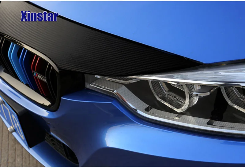 3D 5D углеродное волокно M Power Performance head sticker для bmw new 3 series 4 320i 328i M3 M4|Наклейки на