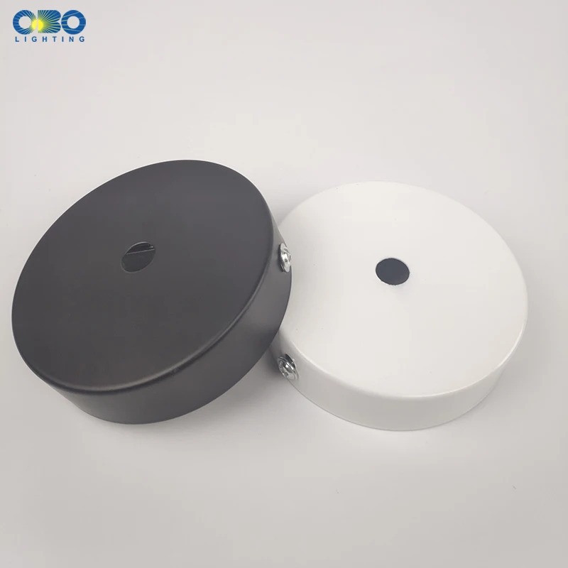 Железная Подвесная лампа основание для потолочной пластины 80 мм черного/белого