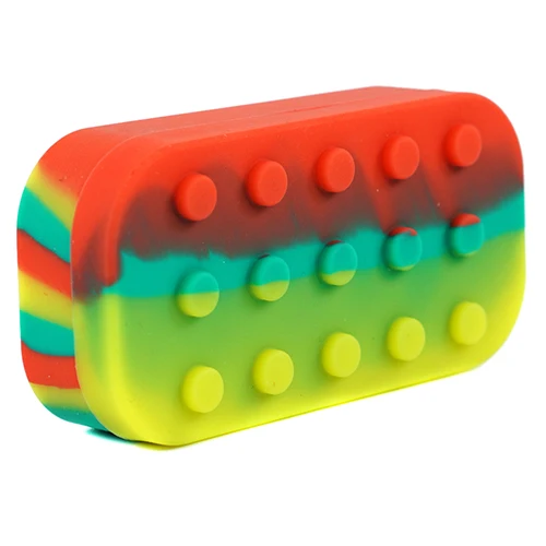 red yellow and green 1 шт. 34 мл силиконовый контейнер bho 6+ 1 антипригарный силиконовый контейнер большая банка heb силиконовый контейнер для воска - Цвет: red yellow and green