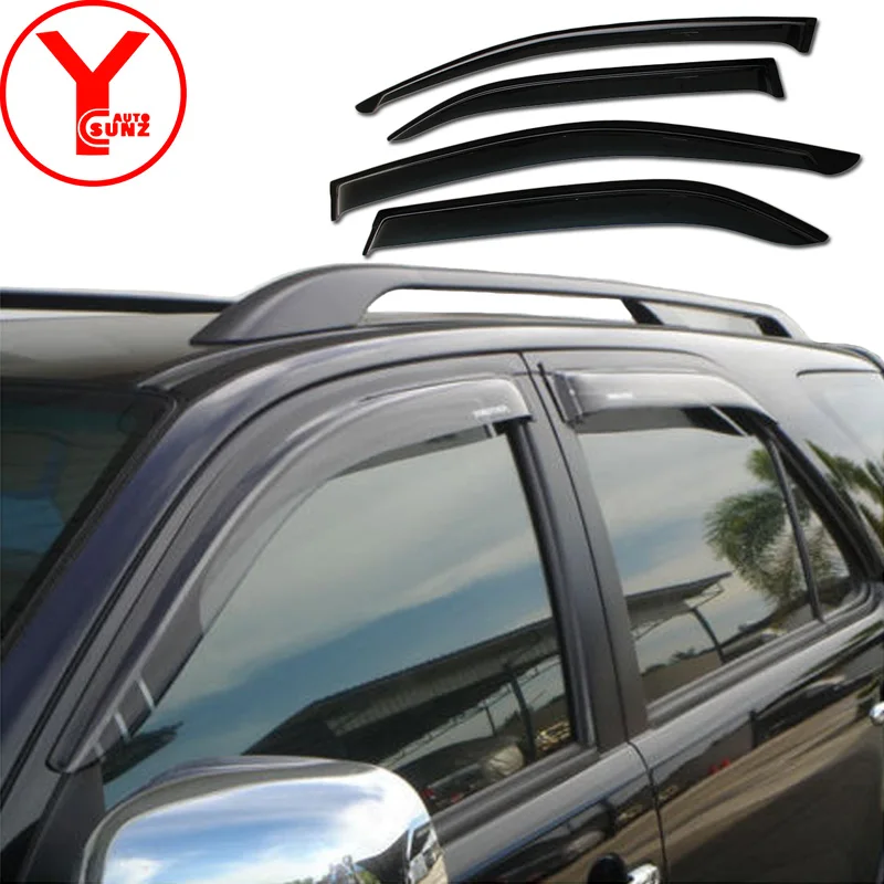 Боковое окно защита от ветра для Toyota hilux fortuner sw4 2012 2013 козырек протектор автомобиля Защита от дождя аксессуары YCSUNZ