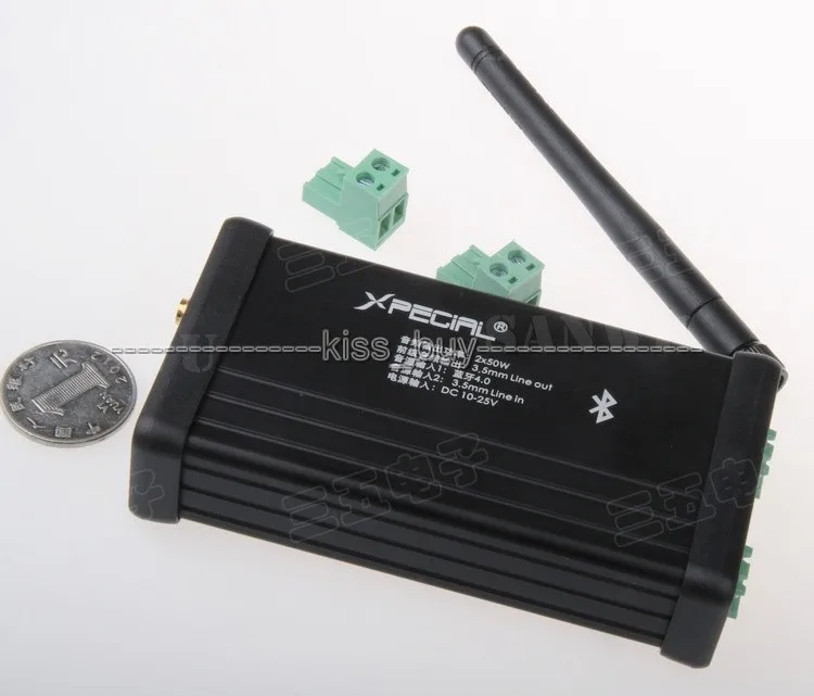 TDA7492P NE5532 50 Вт + Bluetooth 4 0 аудио приемник Цифровой усилитель чехол для dc 12v 24v