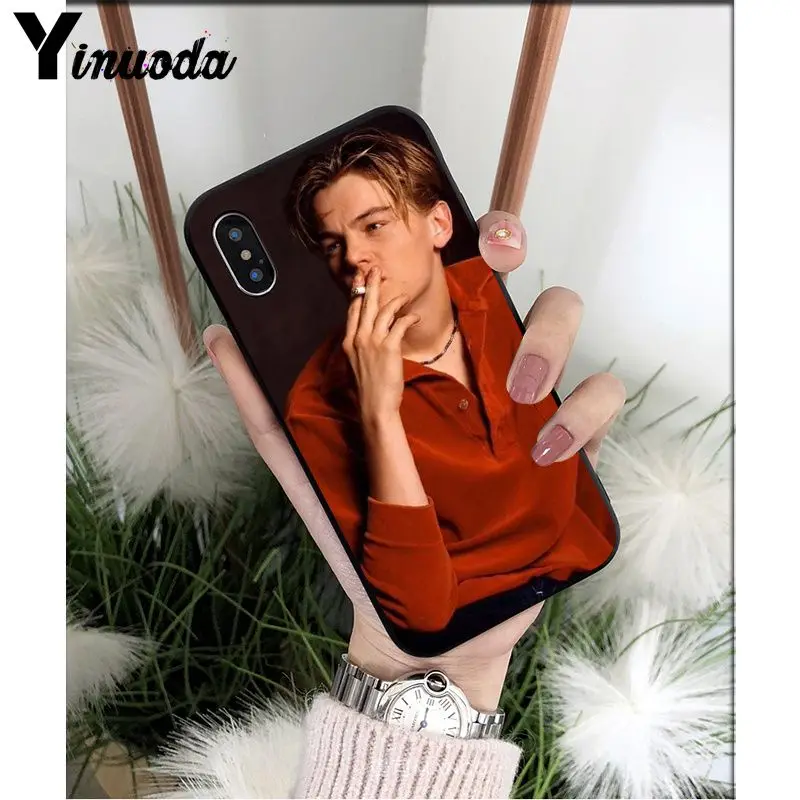 Yinuoda Leonardo Dicaprio young мягкий силиконовый черный чехол для телефона для iPhone 5 5Sx 6 7 7plus 8 8Plus X XS MAX XR