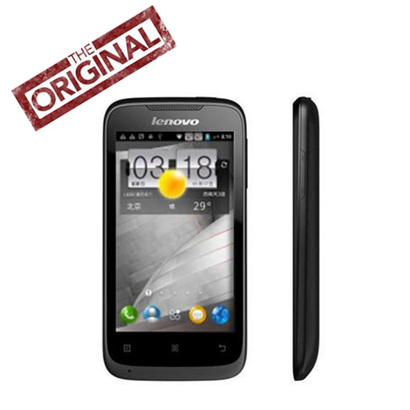 Оригинальный Новый lenovo A369 сотовый телефон MTK6572 Dual Core 1 2 ГГц 4 0 дюйма 256 МБ