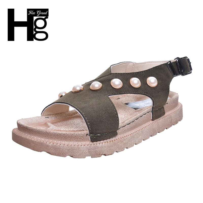 HEE GRAND/Женские сандалии модные искусственные груши Пряжка женская летняя обувь на