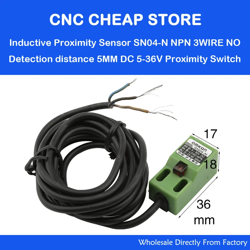 2 шт. Индуктивный переключатель датчика приближения с 3 Проводами для фрезерного